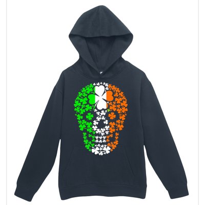 Irish Skull Ireland Clover Urban Pullover Hoodie