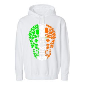 Irish Skull Ireland Clover Garment-Dyed Fleece Hoodie