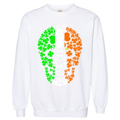Irish Skull Ireland Clover Garment-Dyed Sweatshirt