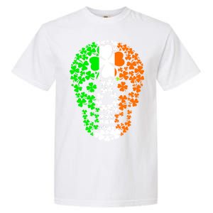 Irish Skull Ireland Clover Garment-Dyed Heavyweight T-Shirt