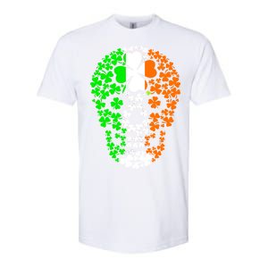 Irish Skull Ireland Clover Softstyle CVC T-Shirt