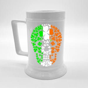 Irish Skull Ireland Clover Beer Stein