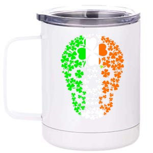 Irish Skull Ireland Clover 12 oz Stainless Steel Tumbler Cup