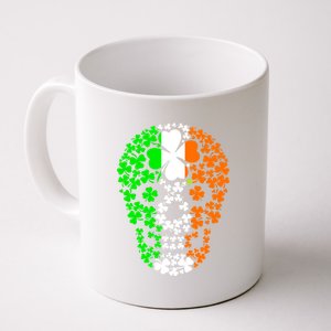 Irish Skull Ireland Clover Coffee Mug