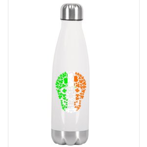 Irish Skull Ireland Clover Stainless Steel Insulated Water Bottle