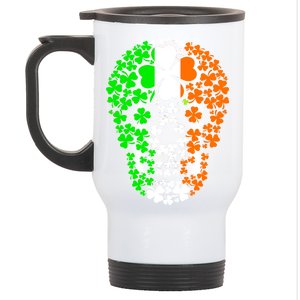 Irish Skull Ireland Clover Stainless Steel Travel Mug