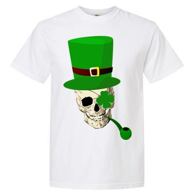 Irish Skull Smoking A Pipe Garment-Dyed Heavyweight T-Shirt