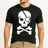 Irish Skull With A Pirate Clover Patch Performance Shirt