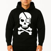 Irish Skull With A Pirate Clover Patch Hoodie