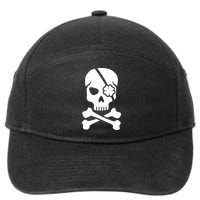 Irish Skull With A Pirate Clover Patch 7-Panel Snapback Hat