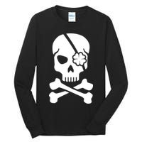Irish Skull With A Pirate Clover Patch Tall Long Sleeve T-Shirt