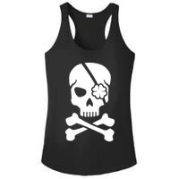 Irish Skull With A Pirate Clover Patch Ladies PosiCharge Competitor Racerback Tank