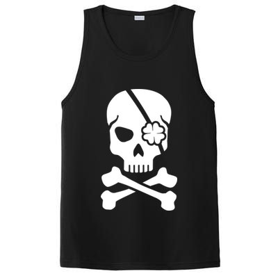 Irish Skull With A Pirate Clover Patch PosiCharge Competitor Tank