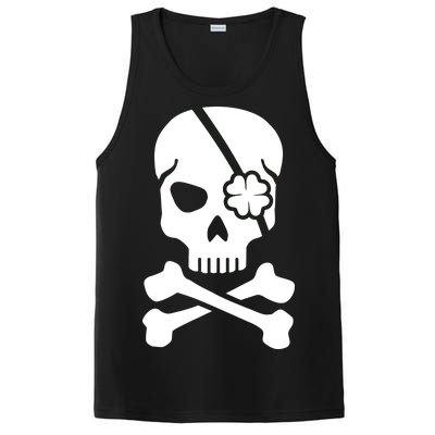 Irish Skull With A Pirate Clover Patch PosiCharge Competitor Tank