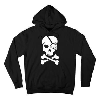 Irish Skull With A Pirate Clover Patch Tall Hoodie