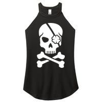 Irish Skull With A Pirate Clover Patch Women's Perfect Tri Rocker Tank