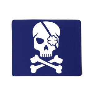 Irish Skull With A Pirate Clover Patch Mousepad