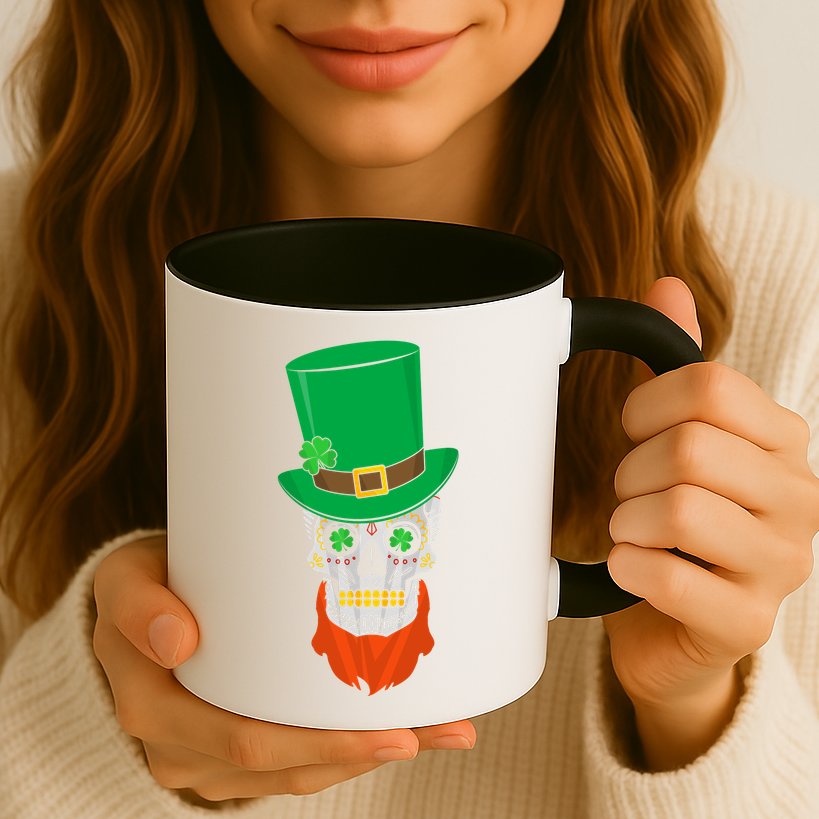 Irish Sugar Skull St. Patrick's Day Mug