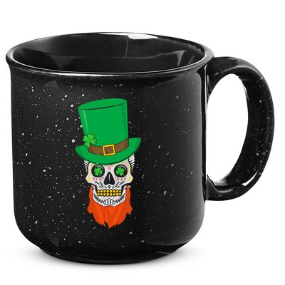 Irish Sugar Skull St. Patrick's Day 15oz Campfire Ceramic Mug