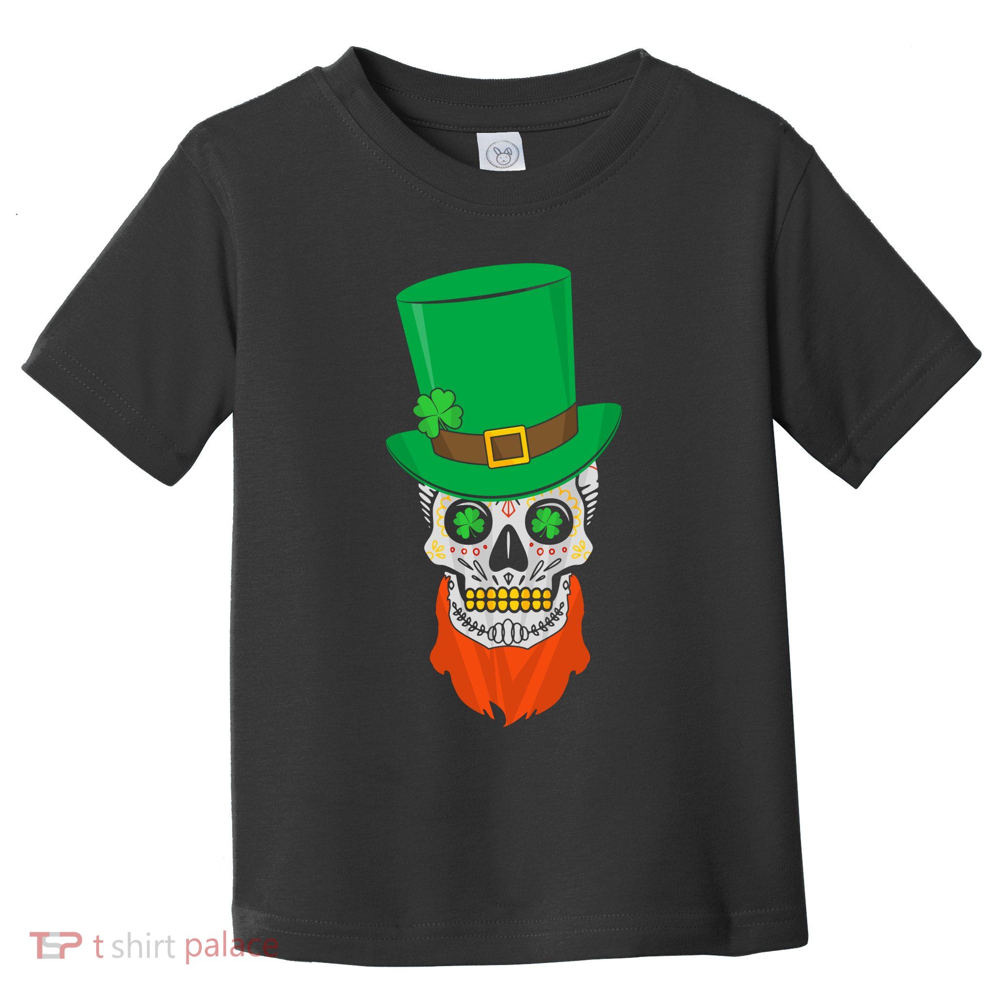 Irish Sugar Skull St. Patrick's Day Toddler T-Shirt