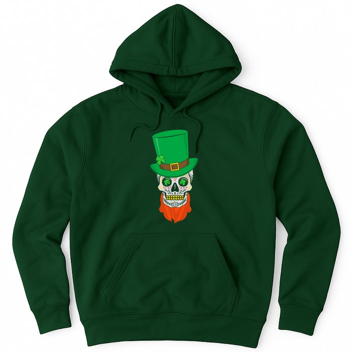Irish Sugar Skull St. Patrick's Day Hoodie