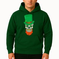 Irish Sugar Skull St. Patrick's Day Hoodie