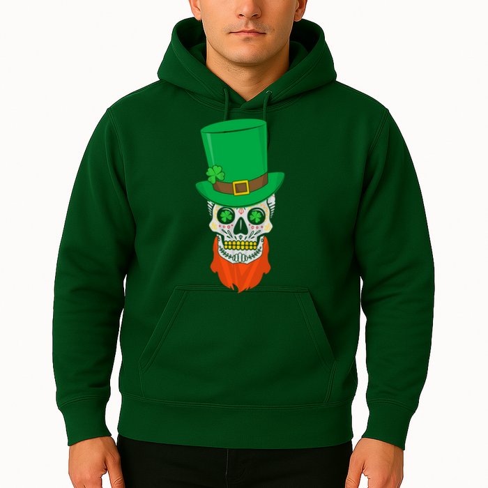 Irish Sugar Skull St. Patrick's Day Hoodie