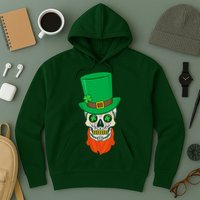 Irish Sugar Skull St. Patrick's Day Hoodie