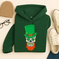 Irish Sugar Skull St. Patrick's Day Hoodie
