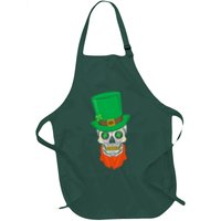 Irish Sugar Skull St. Patrick's Day Apron