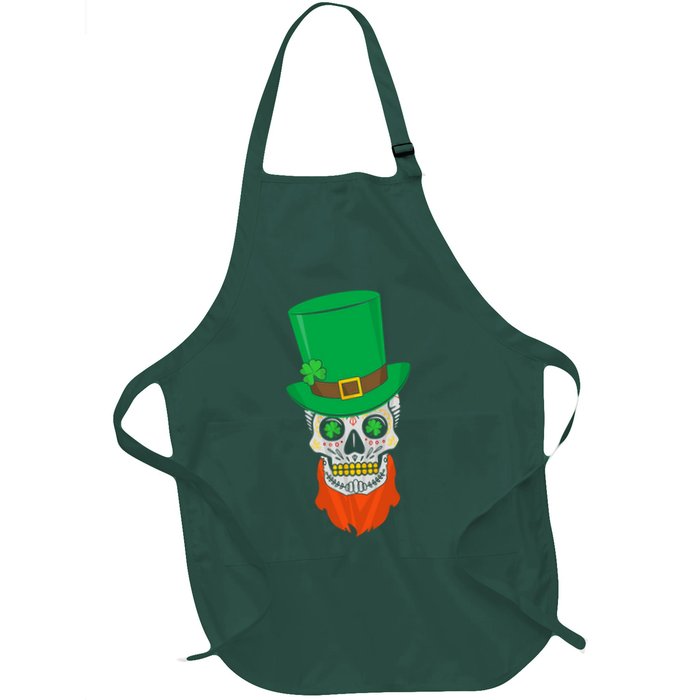 Irish Sugar Skull St. Patrick's Day Apron