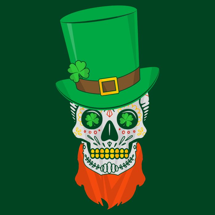 Irish Sugar Skull St. Patrick's Day Sweatshirt