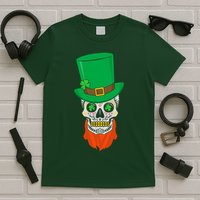 Irish Sugar Skull St. Patrick's Day T-Shirt