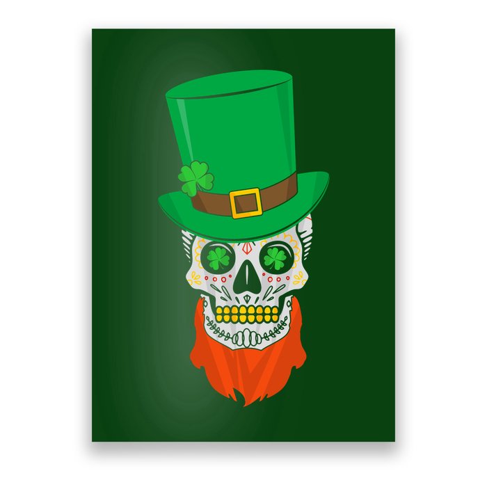 Irish Sugar Skull St. Patrick's Day Poster