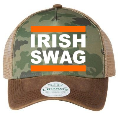 Irish Swag St. Patricks Day Funny Legacy Tie Dye Trucker Hat