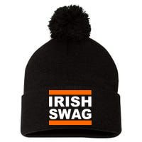 Irish Swag St. Patricks Day Funny Pom Pom 12in Knit Beanie