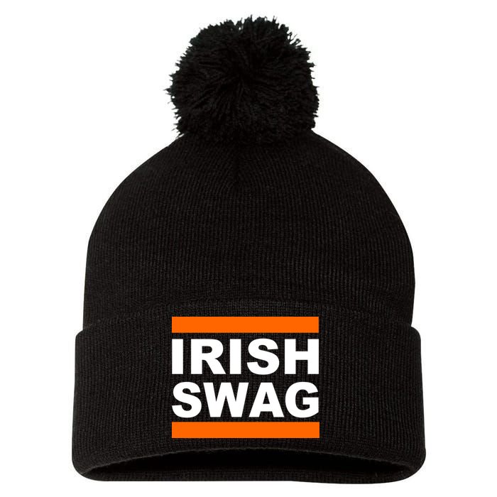 Irish Swag St. Patricks Day Funny Pom Pom 12in Knit Beanie