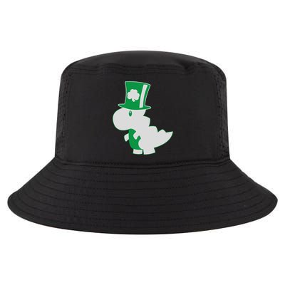 Irish T-Rex Dinosaur Clover Cute St. Patrick's Day Cool Comfort Performance Bucket Hat
