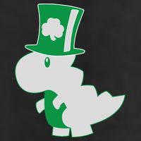 Irish T-Rex Dinosaur Clover Cute St. Patrick's Day Cool Comfort Performance Bucket Hat