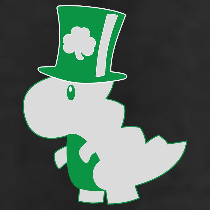 Irish T-Rex Dinosaur Clover Cute St. Patrick's Day Cool Comfort Performance Bucket Hat