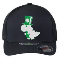 Irish T-Rex Dinosaur Clover Cute St. Patrick's Day Flexfit Unipanel Trucker Cap