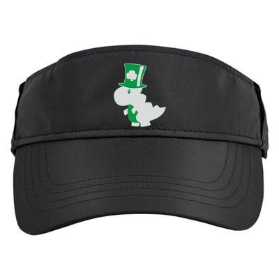 Irish T-Rex Dinosaur Clover Cute St. Patrick's Day Adult Drive Performance Visor