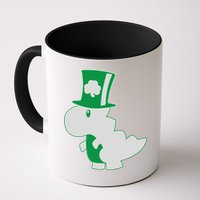 Irish T-Rex Dinosaur Clover Cute St. Patrick's Day Mug