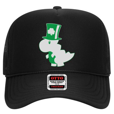 Irish T-Rex Dinosaur Clover Cute St. Patrick's Day Trucker Hat
