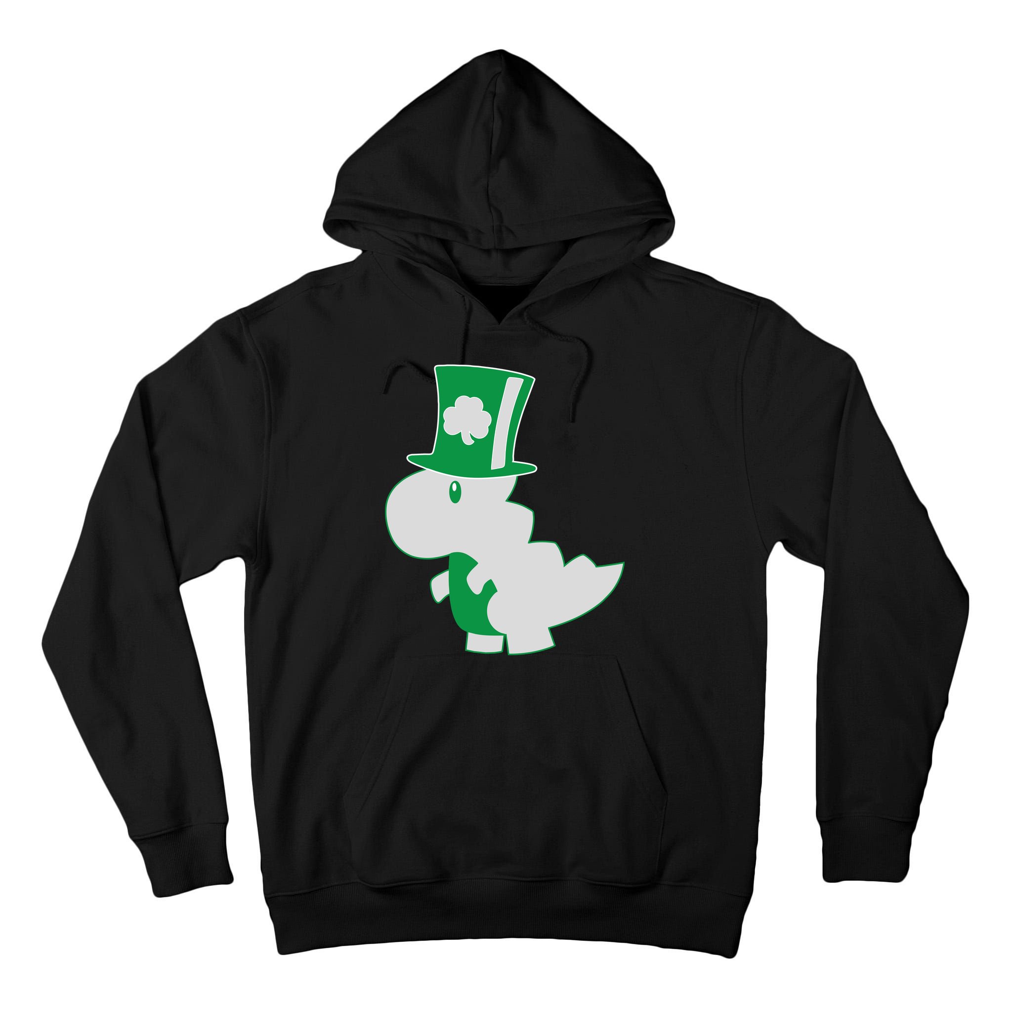 Irish T-Rex Dinosaur Clover Cute St. Patrick's Day Tall Hoodie