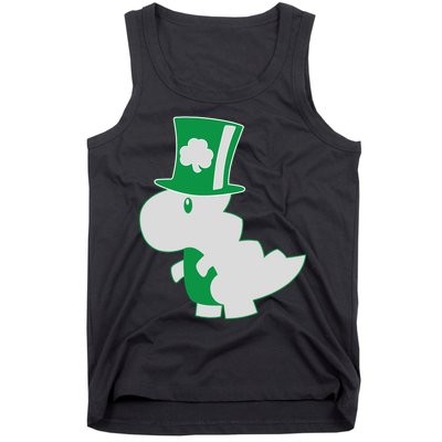 Irish T-Rex Dinosaur Clover Cute St. Patrick's Day Tank Top