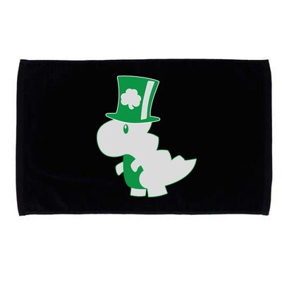Irish T-Rex Dinosaur Clover Cute St. Patrick's Day Microfiber Hand Towel