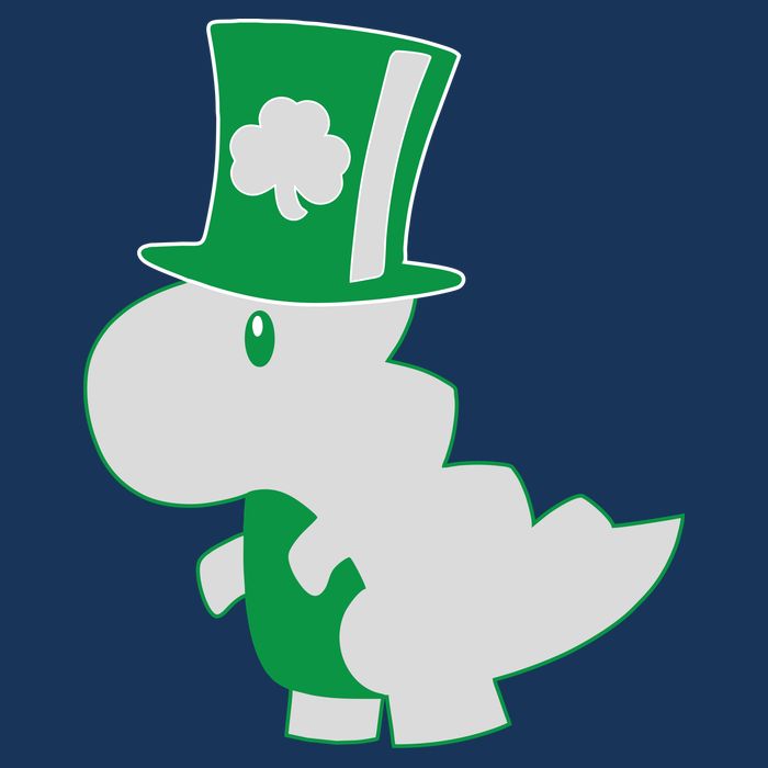 Irish T-Rex Dinosaur Clover Cute St. Patrick's Day Infant Baby Jersey Bodysuit