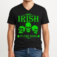 Irish To The Bone V-Neck T-Shirt