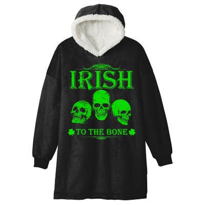 Irish To The Bone Hooded Wearable Blanket